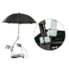 ombrello con braccio regolabile per deambulatori e carrozzine
