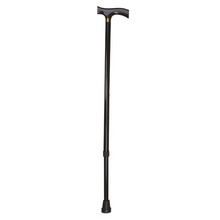 bastone regolabile in altezza con impugnatura in legno modello rp146
