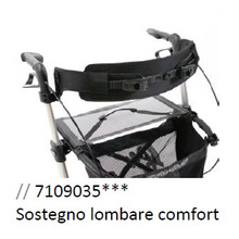 sostegno lombare comfort per  rollator gemino