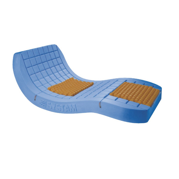 DUÉRMETE ONLINE Materasso Viscoelastico Pocket Visco 105x200 Cm + Base Imbottita 3D Con 6 Gambe - 2 Lati (Invernale/Estivo)
