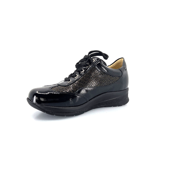 Scarpe sportive donna in pelle con plantare anatomico estraibile e