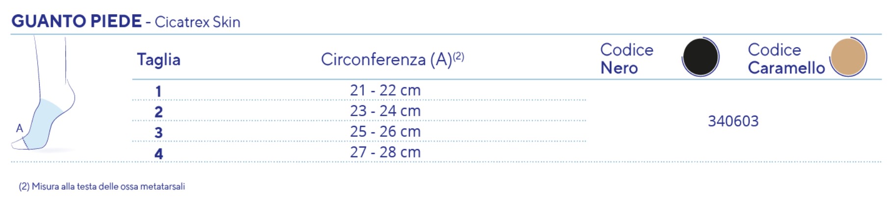 TABELLA TAGLIE 340603